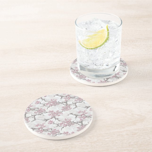 Dessous De Verre En Grès Fleurs de cerisiers exquises (Côté)