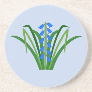 Dessous De Verre En Grès Fleurs de Jacinthe Bleue Garçon de Bébé Printemps