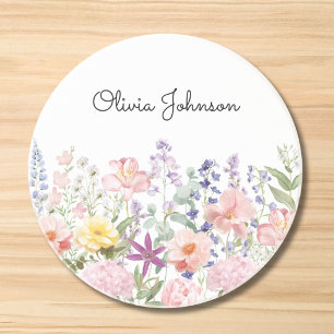 Dessous De Verre En Grès Fleurs de jardin florales jolies colorées Personna