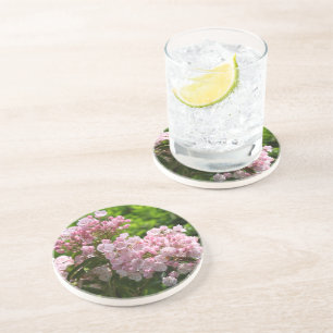 Dessous De Verre En Grès Fleurs de lauriers roses en fleurs