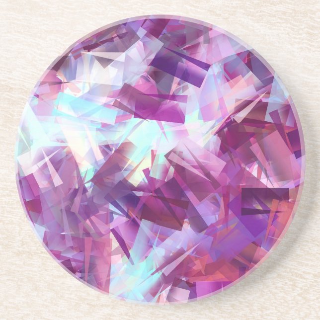 DESSOUS DE VERRE EN GRÈS FLEURS DE LAVENDER (Devant)