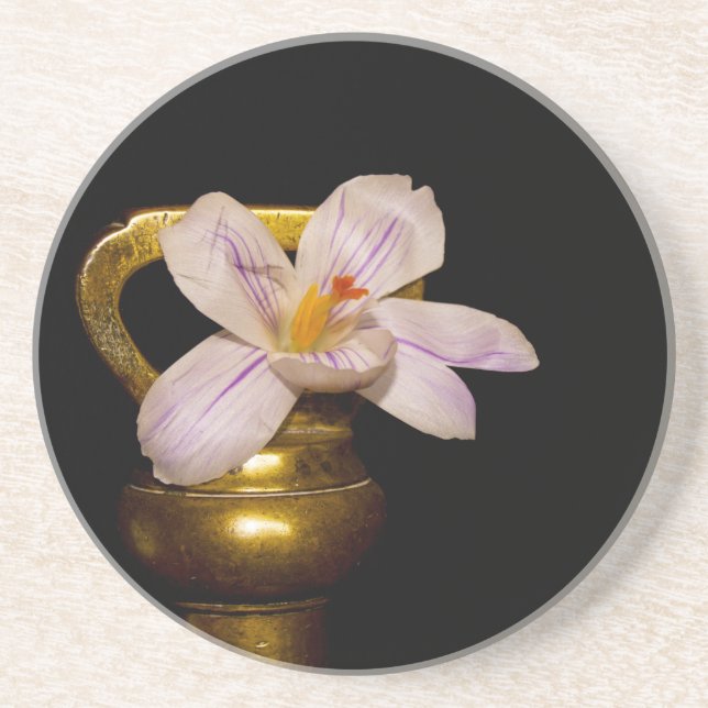 Dessous De Verre En Grès Fleurs de printemps (Devant)