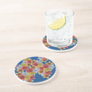 Dessous De Verre En Grès fleurs uniques, grandes et audacieuses, florales