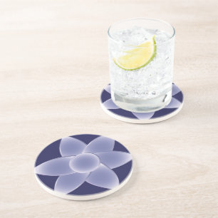 Dessous De Verre En Grès Fleurs violettes
