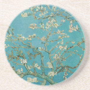 Dessous De Verre En Grès Floraison d'amandier, Peinture à l'huile, Vincent
