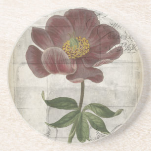 Dessous De Verre En Grès Floral français I