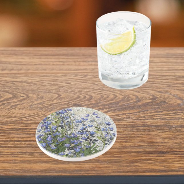 Dessous De Verre En Grès Floral pourpre subalpine Lupine (In Situ)