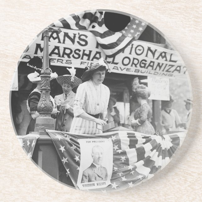 Dessous De Verre En Grès Florence Jaffray Hurst Daisy Harriman Suffragette (Devant)