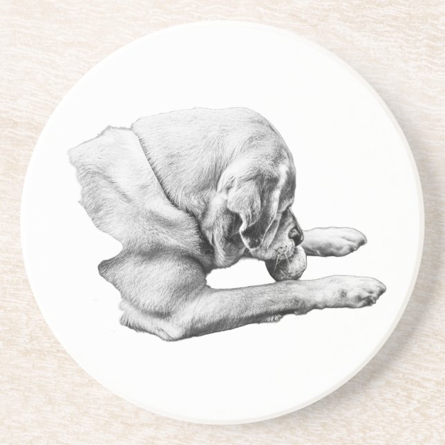 Dessous De Verre En Grès Focus sur le jeu (Devant)