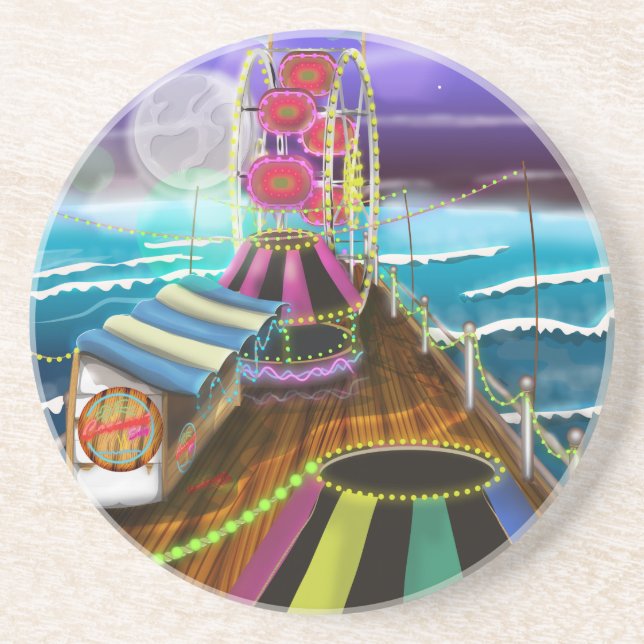 Dessous De Verre En Grès Foire de l'Arcade des Pairs de mer (Devant)