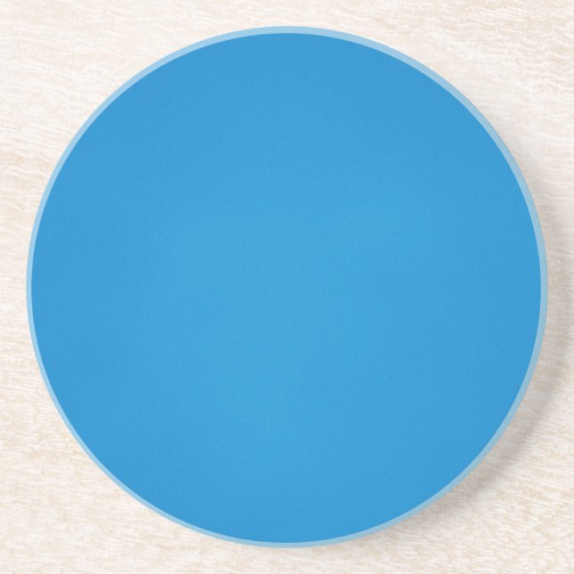 Dessous De Verre En Grès Fond bleu vif granuleux (Devant)