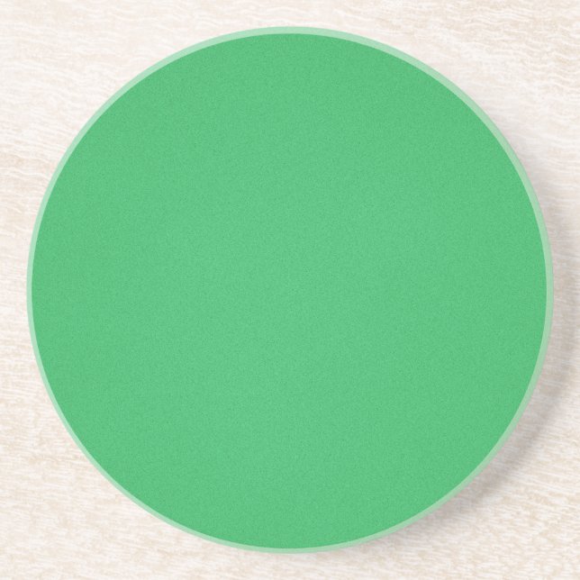 Dessous De Verre En Grès Fond granuleux vert tendance (Devant)