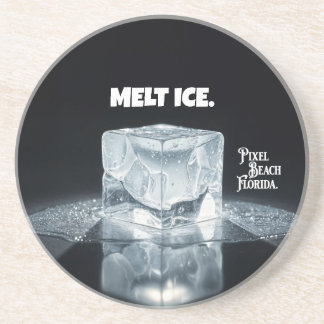 Dessous De Verre En Grès FONDRE LA GLACE. Porte-clés