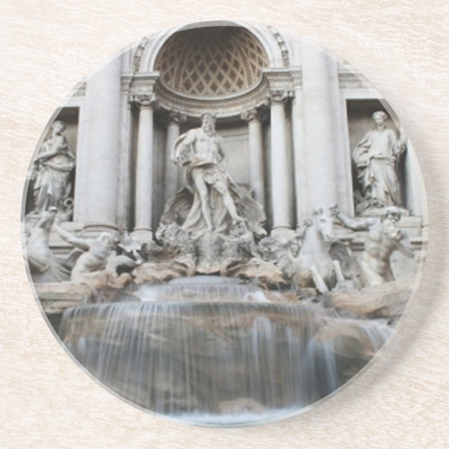 Dessous De Verre En Grès Fontaine de Trevi Rome (Devant)