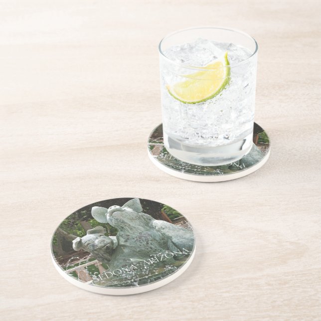Dessous De Verre En Grès Fontaine de Trois Piggy (Côté)