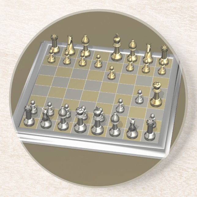 Dessous De Verre En Grès Fool's Mate (Devant)