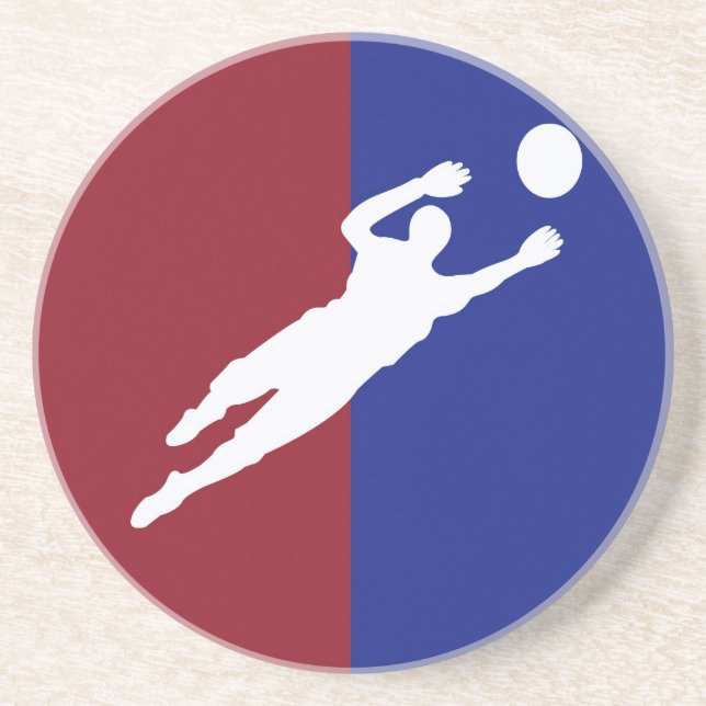 Dessous De Verre En Grès Football (Devant)