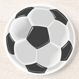 Dessous De Verre En Grès Football / Boisson