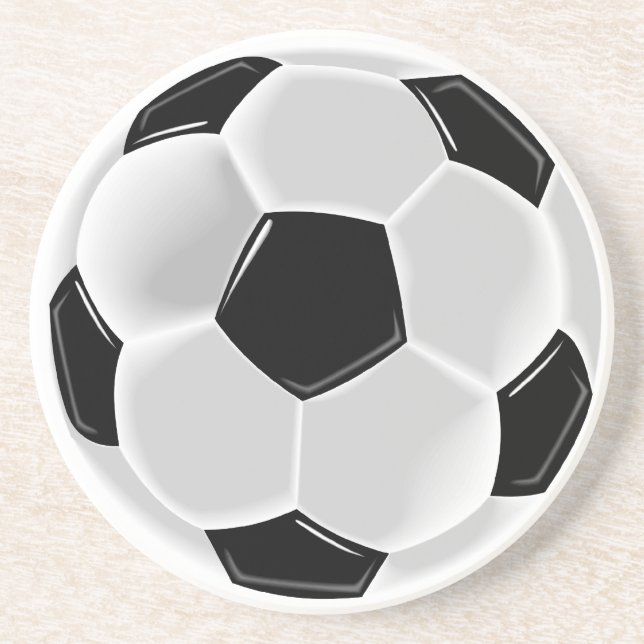 Dessous De Verre En Grès Football / Boisson (Devant)