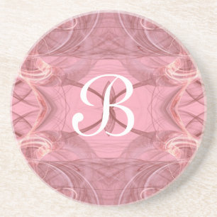 Dessous De Verre En Grès Fractal Misc Series-26—dessous de verre rose—1 de