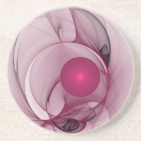 Fractale Balançant, Art Abstrait Moderne Rose de B