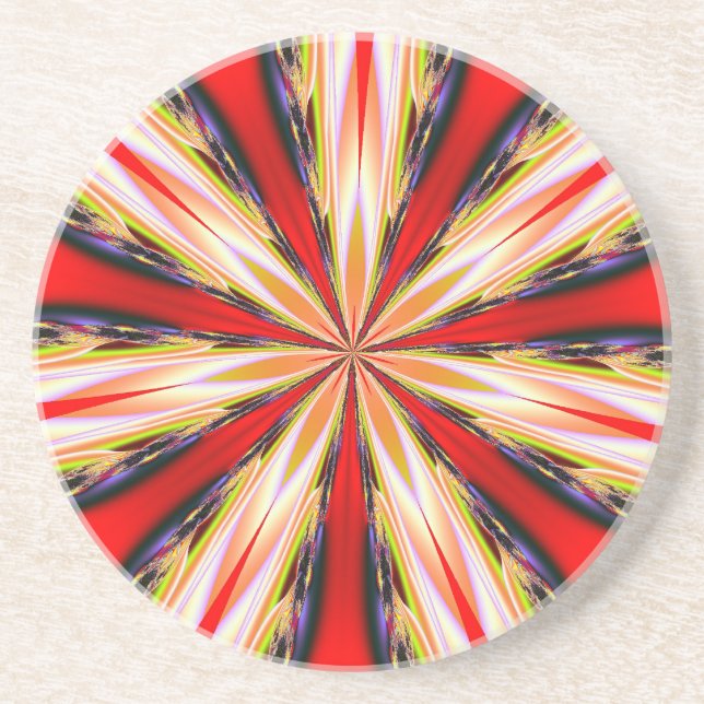 Dessous De Verre En Grès Fractalscope 25 (Devant)