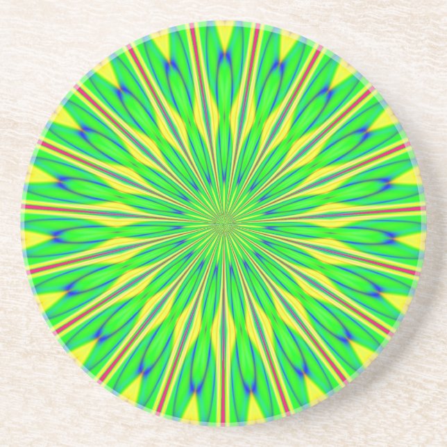 Dessous De Verre En Grès Fractalscope 34 (Devant)