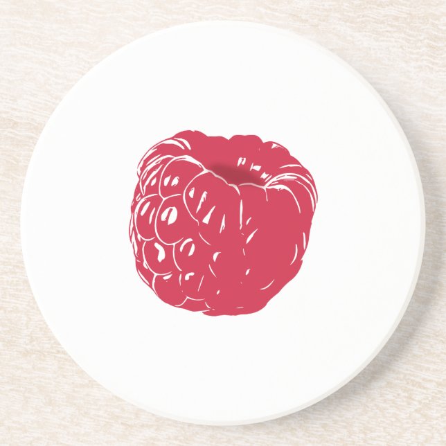 Dessous De Verre En Grès Framboise: (Devant)