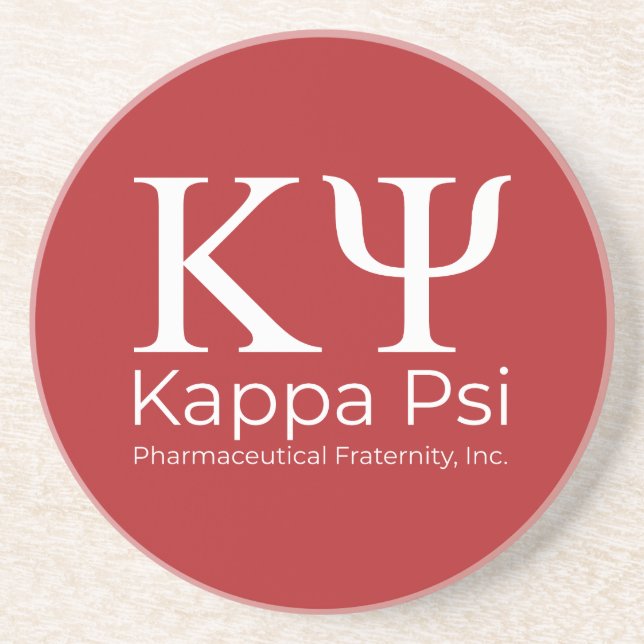 Dessous De Verre En Grès Fraternité pharmaceutique Kappa Psi (Devant)