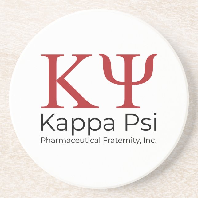 Dessous De Verre En Grès Fraternité pharmaceutique Kappa Psi (Devant)