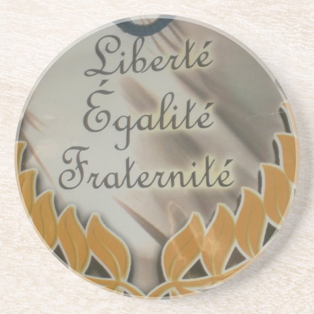 Dessous De Verre En Grès Fraternité pour l'égalité de liberté.png (Devant)