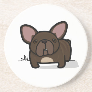 Dessous De Verre En Grès Frenchie Brindle