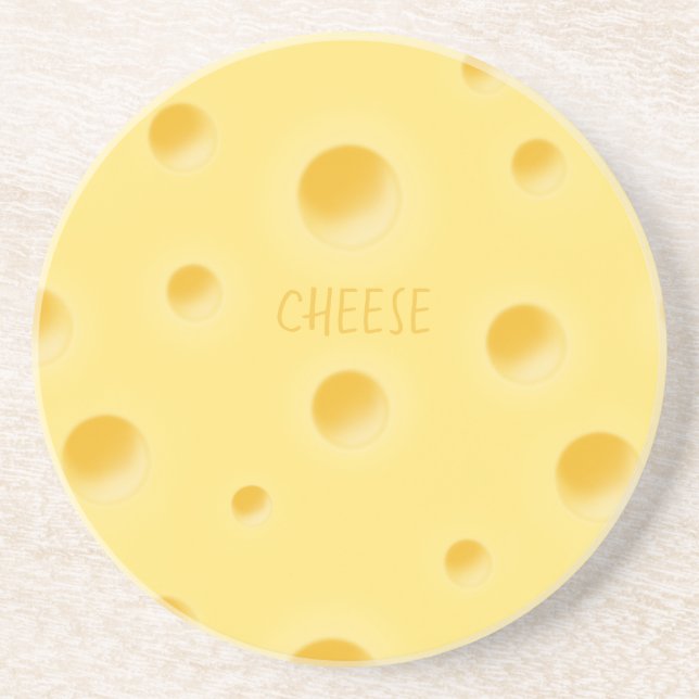 Dessous De Verre En Grès Fromage Suisse de Rêve Beau et Personnalisable (Devant)