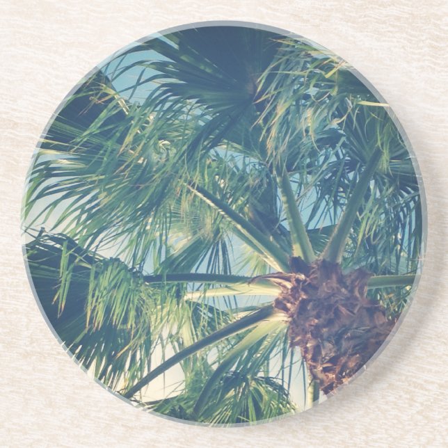Dessous De Verre En Grès Frondes de palmier (Devant)