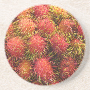 Dessous De Verre En Grès Fruits tropicaux Rambutan