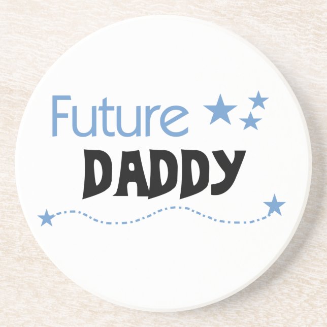 Dessous De Verre En Grès Futur Daddy Cadeaux (Devant)