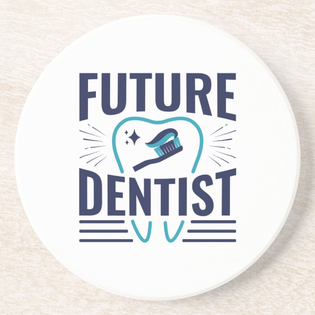Dessous De Verre En Grès Futur étudiant de l'école dentaire dentiste (Devant)