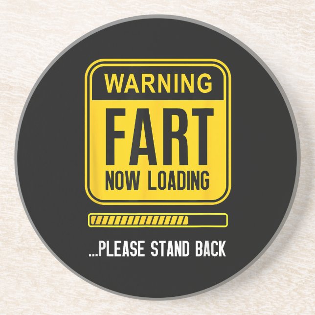 Dessous De Verre En Grès Gag drôle (Devant)