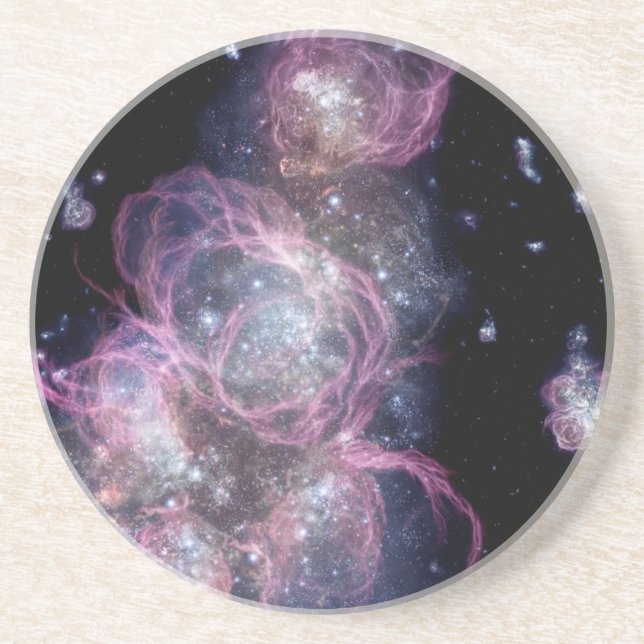 Dessous De Verre En Grès Galaxy naine irrégulière Zwicky (Devant)