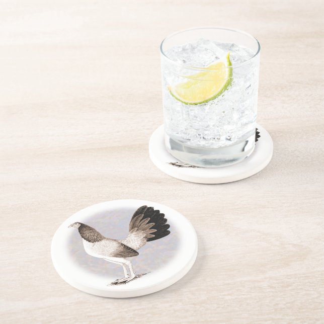 Dessous De Verre En Grès Gamecock : Hennie (Côté)