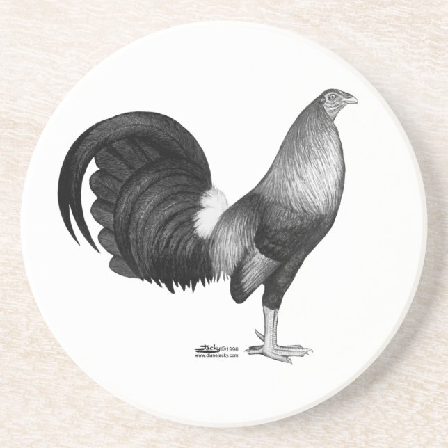 Dessous De Verre En Grès Gamecock Red Hatch (Devant)