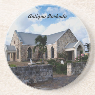 Dessous De Verre En Grès Gamme Antigua-Barbuda—Dessous de verre de l'église