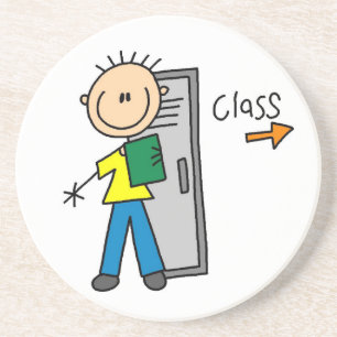 Dessous De Verre En Grès Garçon à l'école