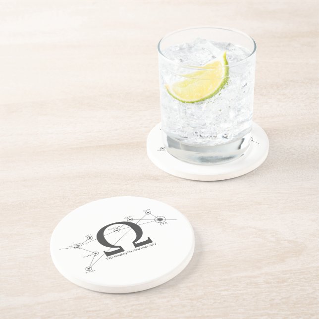 Dessous De Verre En Grès Gardez les dessous de verre clairs de grès d'ACE (Côté)