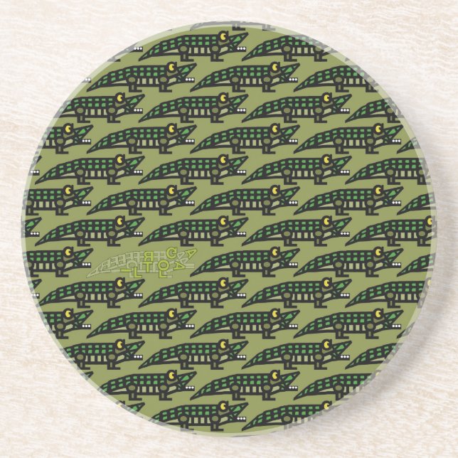 Dessous De Verre En Grès "Genuine" ALLIGATOR Coasters (Devant)