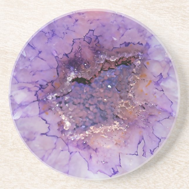 Dessous De Verre En Grès Géode de l'astémist tombé (Devant)