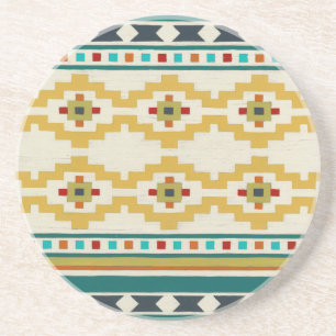 Dessous De Verre En Grès Géométrie du sud-ouest III