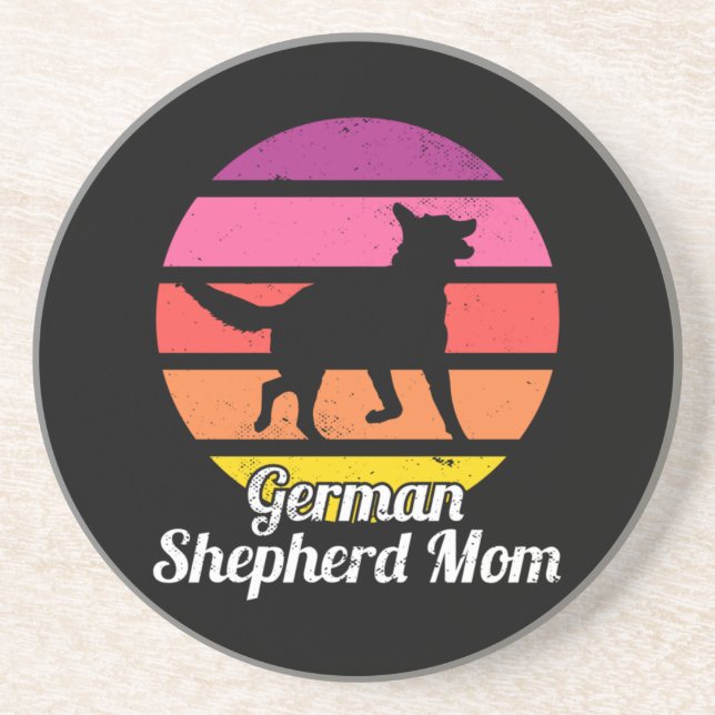 Dessous De Verre En Grès German Shepherd Mom (Devant)