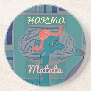 Dessous De Verre En Grès Giraffe Art Joueuse : Un Plaisir Africain