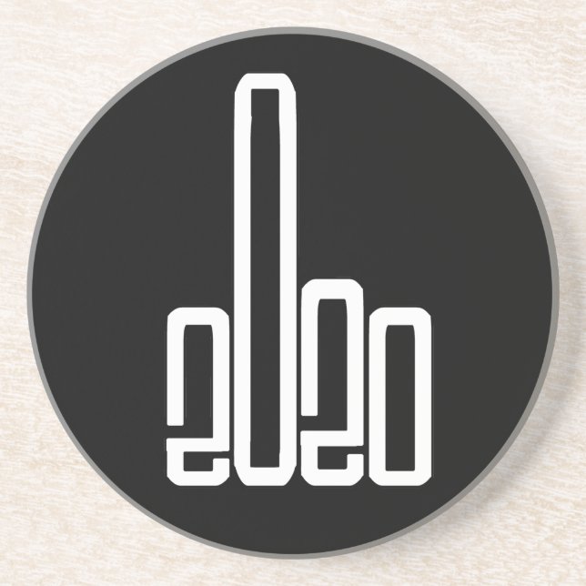 Dessous De Verre En Grès Give 2020 The Finger 2020 Sucks (Devant)